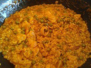 Paella típica de la Barriada Pastelero