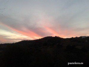 Anochecer en la Barriada Pastelero de Málaga - Noviembre 2014
